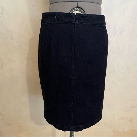 Loft denim button front sailor skirt with front buttons size 12 - Picture 2 of 9